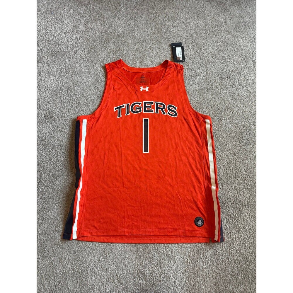 Auburn Tigers Under Armour NWT Men’s Basketball Jersey Size Large